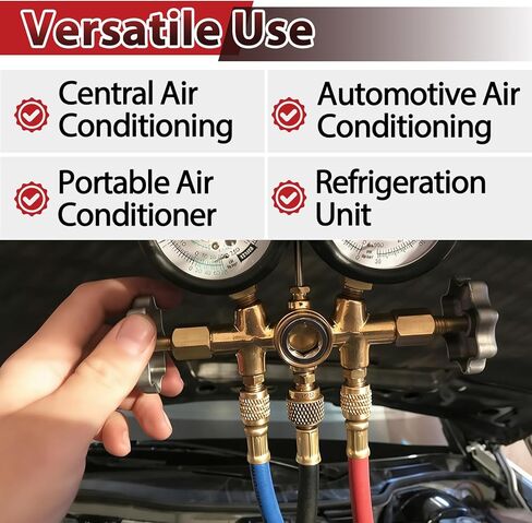 4 Sets A2L R32 R454B Refrigerant Adapter, 1/4" SAE Female to Male Reverse Thread Brass Straight Connector in Saudi Arabia