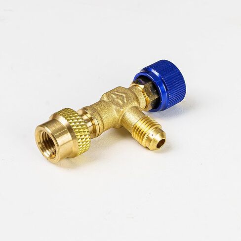 Elitech صمام الأمان صمام شحن المبردات النحاس صمام الأمان السائل ل R134a R22 R407 R404 1/4in Male1/4in أنثى مكيف الهواء المنوع in Kuwait