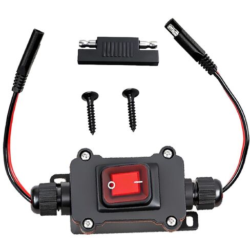 DC 12V Inline Toggle Switch -12AWG SAE to SAE Cable Power with On/Off, Quick Connect/Disconnect Red Light Button for Motorcycle, RV, Camp Trailer & Solar Panel Devices in Saudi Arabia