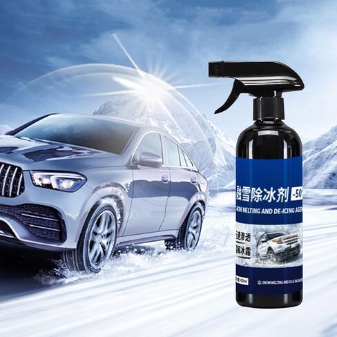 Deicer for Car Windshield - 420ml Long-Lasting Snow Melting - Snow Cleaner for Car | for Winter Window Frost Refrigerator Freezer Outside Outdoor in Kuwait