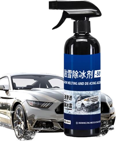 Deicer for Car Windshield - 420ml Long-Lasting Snow Melting - Snow Cleaner for Car | for Winter Window Frost Refrigerator Freezer Outside Outdoor in Kuwait