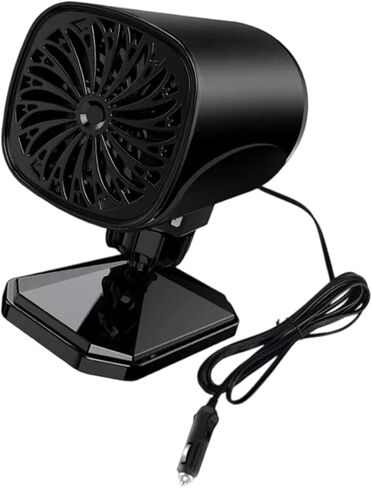 12V/24V Car Windshield Defroster & Heater, Compact Heating Cooling Fan for Quick Defogging, Adhesive Mount for Trucks & Vehicles in Kuwait