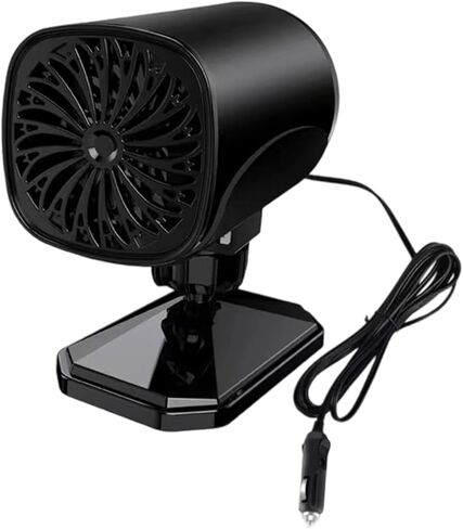 12V/24V Car Windshield Defroster & Heater, Compact Heating Cooling Fan for Quick Defogging, Adhesive Mount for Trucks & Vehicles in Kuwait