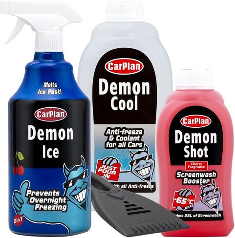 CarPlan Demon Chill - Winter Gift Pack Screenwash Booster De-Icer & Antifreeze in Kuwait