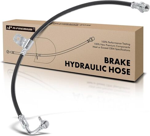 A-Premium Front Driver Brake Hydraulic Hose Compatible with Select Hyundai Models - Genesis 2009 2008 2010 2011 3.8L - Replace# 587323M100, 587313M100 in Kuwait