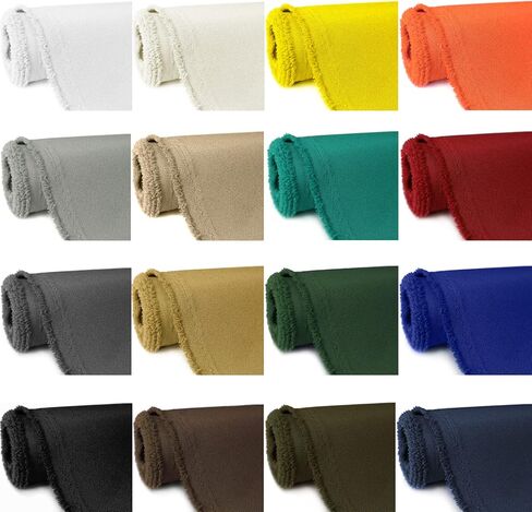 Waterproof Canvas Fabric by The Yard 58" W 600D Upholstery Polyester Material Indoor Outdoor Water Resistant Fabric for Chair Cushion Furniture Cover Sewing DIY Cloth, 1 Yard White in Saudi Arabia