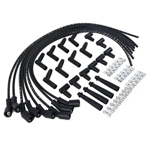 DVPARTS 5ft Universal Spark Plug Wire Set LS LT Remote Coil Spiral Core Straight 90 135 Boots 551083 Compatible with LS1 LS2 LS3 LS6 LM4 LM7 LQ4 LQ9 LY6 LC9 LH8 LMG L99 in Kuwait