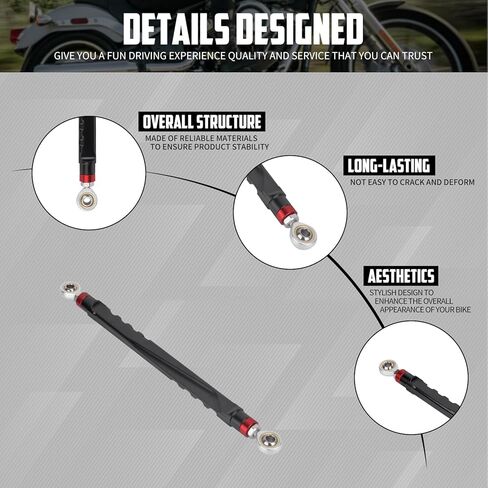 رافعة ناقل الحركة لمعدات الدراجات النارية من Shift Linkage تناسب Harley Touring Softail Road King Road Glide Trike Breakout Slim Fat Bob 1986-2025 (أحمر) in Kuwait