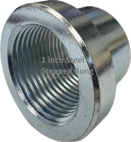 1" NPT Steel Stepped Bung, Female Weldable Bung – Steel - 1.00 inch NPT in Saudi Arabia