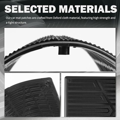Car Floor Mats Carpet Patch Repair Kit with Screws,Anti-Slip Floor Mats for Cars Carpet Repair Kit,Automotive Floors Mat Carpets Repairs Patch for Heel Scuff Plate Rest Pedal Pad in Kuwait