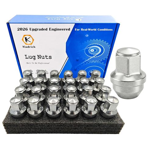 Kadrick 24PCS M14x1.5 Black Lug Nuts for Ford F-150 & Expedition 2015–2024, One-Piece Solid Design, Optimized for Smooth Installation & Removal in Saudi Arabia