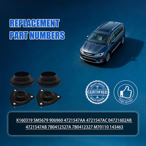 2 قطعة 906960 طقم تثبيت تبختر التعليق الأمامي متوافق مع VW Town and Country Dodge OE 4721547AA 4721547AB 4721547AC in Kuwait