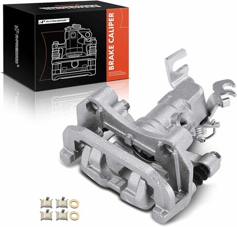 A-Premium Disc Brake Caliper Assembly with Bracket Compatible with Mazda 6 2003 2004 2005 - Rear Right Passenger Side in Kuwait