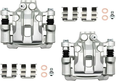 19B6390 19B6391 Pair Rear Brake Calipers with Bracket Compatible with Tucson 2010-2015 S-portage 2011-2016 582302S000 583112SA00 in Kuwait