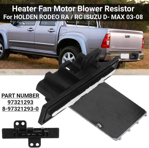 Car Heater Motor Fan Blower Resistor Compatible with Isuzu D-Max 2003-2008 97321293 8-97321293-0 Variable Speed Blower Resistor in Saudi Arabia