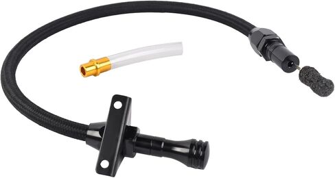 700R4 4L60E 4L80E Flexible Transmission Dipstick Stainless Steel Braided Hose Compatible with GM Chevy Black in Kuwait
