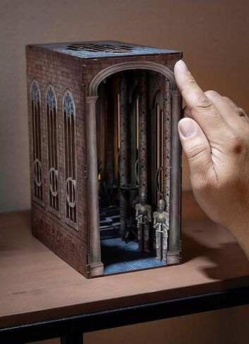 Revell Book Nook Kit Game of Thrones House of the Dragon - Iron Throne Miniature DIY Kit 9" Booknook 3D Wooden Puzzle with LED Light Bookshelf Décor Gift for Adults Women Men in Kuwait