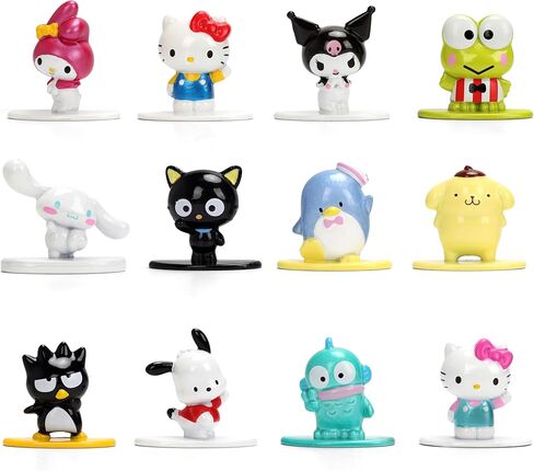 Jada Sanrio Nano Metalfigs 12-Pack – Die-Cast Mini Figures Set, Series 1 Includes Hello Kitty, My Melody, Kuromi & More Toys in Kuwait