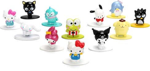 Jada Sanrio Nano Metalfigs 12-Pack – Die-Cast Mini Figures Set, Series 1 Includes Hello Kitty, My Melody, Kuromi & More Toys in Kuwait