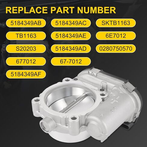 Electronic Throttle Body For Chrysler 200 300 For Dodge Challenger Charger Durango For Jeep Grand Cherokee L Wrangler JK For Ram 1500 Classic C/V ProMaster 1500 2500 3500 Replaces# 5184349AB in Kuwait