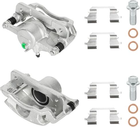 Front Disc Brake Caliper Assembly w/Bracket Fit for 1996-2011 Honda Civic, 1997-2000 Acura EL, 2010-2014 Honda Insight, Replaces 19-B1832 19-B1833 in Kuwait