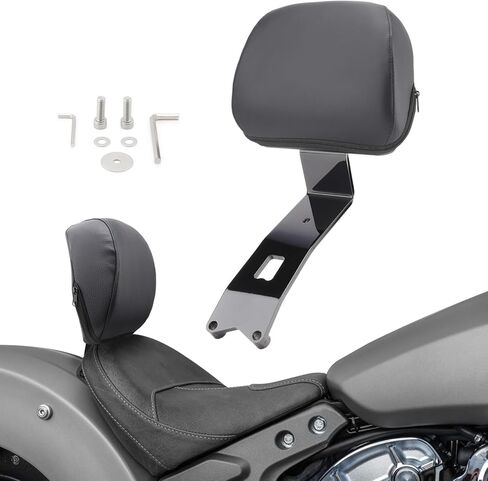 Motorcycle Driver Backrest Rider Backrest Backpad Mount Kit Compatible with Indian Scout Sixty/Bobber/Classic Solo Seat 2025 in Kuwait