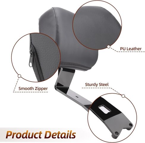 Motorcycle Driver Backrest Rider Backrest Backpad Mount Kit Compatible with Indian Scout Sixty/Bobber/Classic Solo Seat 2025 in Kuwait