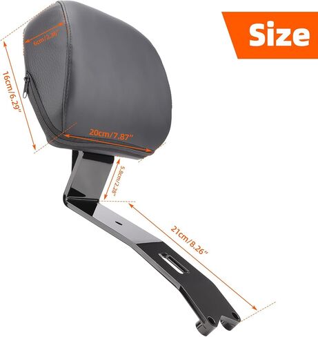 Motorcycle Driver Backrest Rider Backrest Backpad Mount Kit Compatible with Indian Scout Sixty/Bobber/Classic Solo Seat 2025 in Kuwait