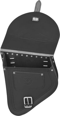 حقيبة Fortuna Black Swing Arm Bag Biker Bag إطار صلب متوافق مع Harley Davidson Fatboy Left Breakout Fat Bob Side HD Special Edition Side Bag in Kuwait