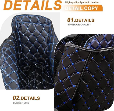 Saddlebags Liners Carpet Insert for 2023 2024 2025 2026 Harley Touring Road Glide, Street Glide, CVO Road Glide, CVO Street Glide, CVO Road Glide ST Models (Blue Stitching) in Kuwait