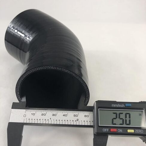 3 "إلى 2.5" معرف. وصلة سيليكون لخرطوم الكوع بزاوية 45 درجة باللون الأسود العالمي مع مشابك على شكل حرف T in Kuwait