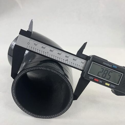 3 "إلى 2.5" معرف. وصلة سيليكون لخرطوم الكوع بزاوية 45 درجة باللون الأسود العالمي مع مشابك على شكل حرف T in Kuwait