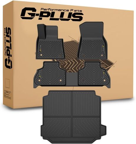 G-PLUS TPE Floor Mats Fit Dodge Ram 1500 Quad Cab 2009-2018 / Ram 1500 Classic Quad Cab 2019-2022 1st & 2nd Row Truck Accessories Cargo Liners All Weather Protection 3PCs Black Alfombras para Carro in Kuwait
