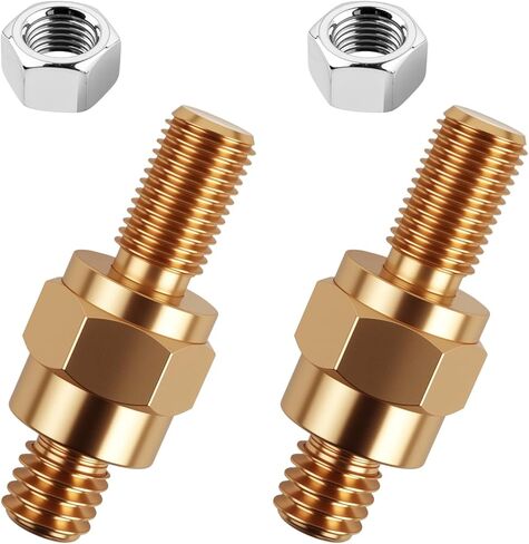 2 Set Side Post Battery Terminal Extender Bolts with Nuts,3/8"-24 Fine & 3/8"-16 Coarse Teeth Side Post to Top Posts Battery Adapter,Multi-Purpose Batteries Sides Posts Adapter in Kuwait