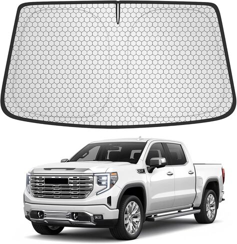 Custom Fit Sunshade for Tesla Model 3 & Model Y (2017–2026), No-Gap Windshield Sun Shade, Blocks Heat & UV, Keeps Interior Cooler, Foldable Car Sunshade in Saudi Arabia