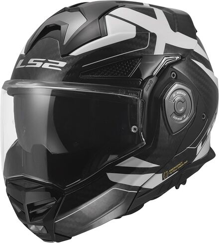 خوذات LS2 Advant X Carbon Modular Helmet مع سماعة بلوتوث Midland Spectrum in Kuwait
