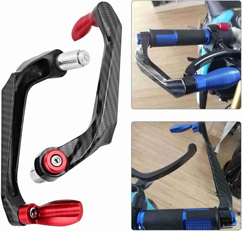 7/8inch Universal Motorcycle Handlebar Brake Protector, Aluminum Alloy Brake Handlebar Guard (Red) in Saudi Arabia