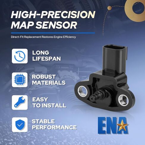 ENA Manifold Absolute Pressure Sensor Compatible with 1998-2020 Mercedes-Benz Maybach GLK350 ML350 C300 C350 E350 GL450 GL550 GL350 S500 S550 SL500 SL550 SLK350 G500 G550 Replacement for AS450 in Kuwait