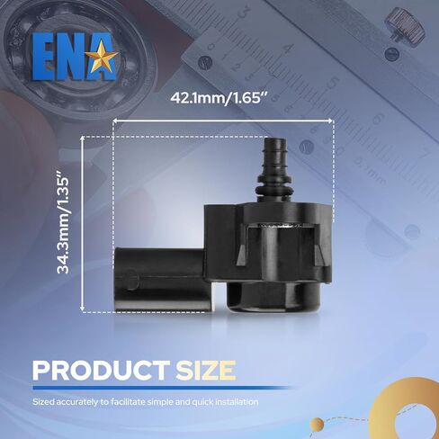 ENA Manifold Absolute Pressure Sensor Compatible with 1998-2020 Mercedes-Benz Maybach GLK350 ML350 C300 C350 E350 GL450 GL550 GL350 S500 S550 SL500 SL550 SLK350 G500 G550 Replacement for AS450 in Kuwait