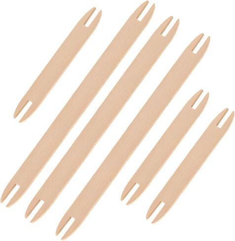 6 Pcs Beech Wood Weaving Shuttles, Large 11.81 x 0.98 in / 11.81 x 0.98 in / 30 x 2.5 cm Small 5.91 x 0.94 in / 15 x 2.4 cm Smooth Sticks for DIY Tapestry Loom Craft, Crochet Knitting Tool Set in Saudi Arabia