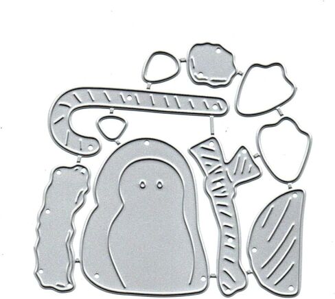 Merry Christmas Penguin Cat Metal Die Cuts,Spring Sunflower Frame Leaf Cutting Dies Cut Stencils for DIY Scrapbooking Album Decorative Embossing Paper Dies for Card Making in Kuwait