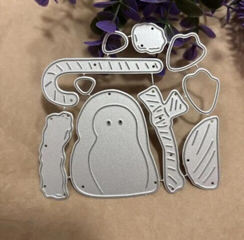 Merry Christmas Penguin Cat Metal Die Cuts,Spring Sunflower Frame Leaf Cutting Dies Cut Stencils for DIY Scrapbooking Album Decorative Embossing Paper Dies for Card Making in Kuwait