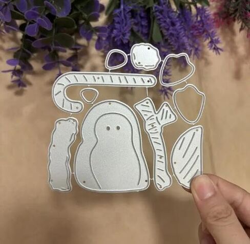 Merry Christmas Penguin Cat Metal Die Cuts,Spring Sunflower Frame Leaf Cutting Dies Cut Stencils for DIY Scrapbooking Album Decorative Embossing Paper Dies for Card Making in Kuwait