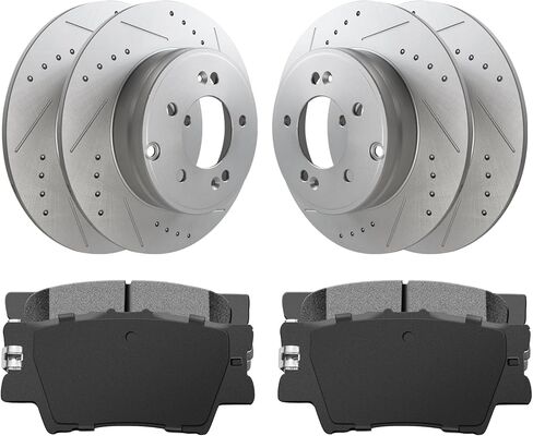 54153 54186 D1414 D1602 Front & Rear 4pcs Brake Rotors + 8pcs Pads Fit For Ford For F-150 2012-2017 Brake Kit in Saudi Arabia