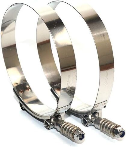 2 Pack TMKOOL 75mm to 83mm 2.75" Spring Loaded Constant Tension T Bolt Clamp Stainless Steel for 2.75" ID Coupler Hose (2PCS 75-83MM) in Kuwait