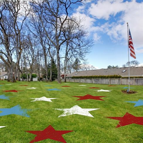 Sintuff 6 Pcs 4th of July 25 Inch Large Star Stencils for Painting 250th Anniversary Patriotic Star Stencil Craft on Yard and Lawn Reusable Plastic Drawing Template for Independence Day DIY Home Decor in Kuwait