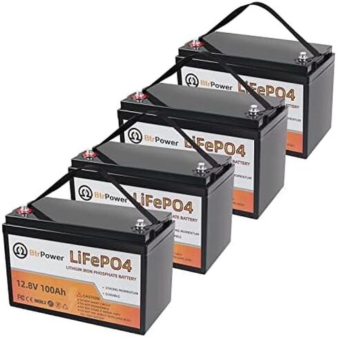 12V Lithium Battery-30Ah Lithium Phosphate Iron LiFePO4 Deep Cycle Battery,30A BMS,4000+ Cycles,Perfect for RV,Trolling Motor,Home Storage,Solar Power System and Outdoor Camping in Saudi Arabia
