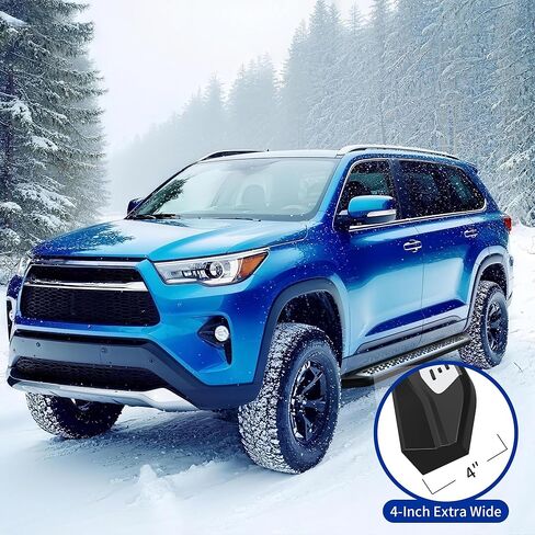 لوحات تشغيل مقاس 4 بوصات متوافقة مع 2014-2019 Toyota Highlander، قضبان خطوة من سبائك الألومنيوم البلاستيكية، قضبان Nerf بخطوات جانبية على طراز OE، عبوتان in Kuwait