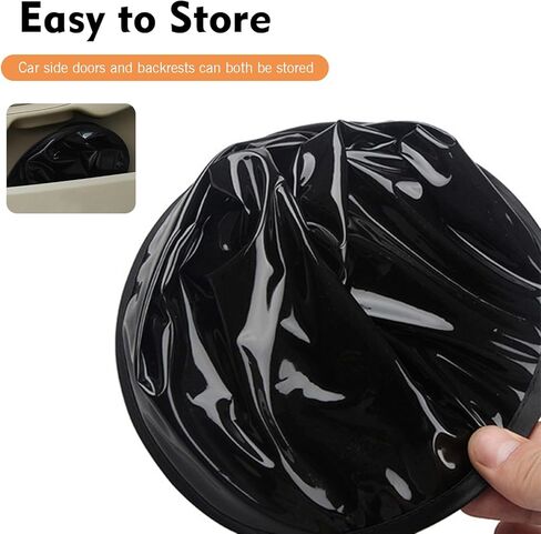 2 PCS Car Window Shades, Static Cling Windshield Sunshade, 10 x 7 Inches Sun Shade Blocker, Universal Automotive Sun Shade Protection Accessories for Cars (Black) in Saudi Arabia