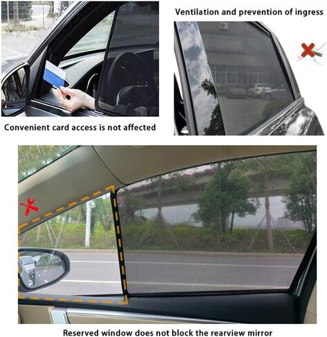 Car Window Shades for Subaru Impreza Sedan 2016-2018, Breathable Mesh Sun Shield Car Window Shade Sunshades Privacy Curtains Heat Block Car Side Window Sun Shade,7pcs Wholecar in Saudi Arabia